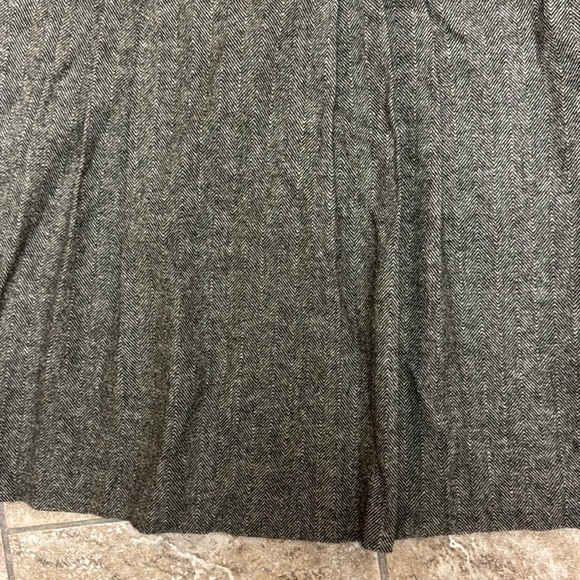 Banana Republic brown tan wool business casual fit flare pleated skirt 12 - Picture 3 of 6